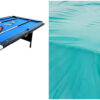6 Ft Portable Pool Table, Adults Folding Billiards Tables for Game Room with Easy Foldable Storage, Includes Full Set of Billiard Balls, Cues,...