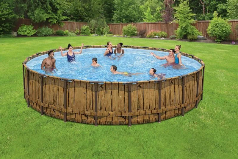 d4c358951b3509c74cf376ea227cfb4dd5d87e96f383bad231fe75a40444509f 22' x 52" Round Above Ground Pool Set