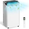 Portable Air Conditioner Cools Up to 700 Sq.Ft, 3-IN-1 Energy Efficient Portable AC Unit with Remote Control & Installation Kits for Large Room,...