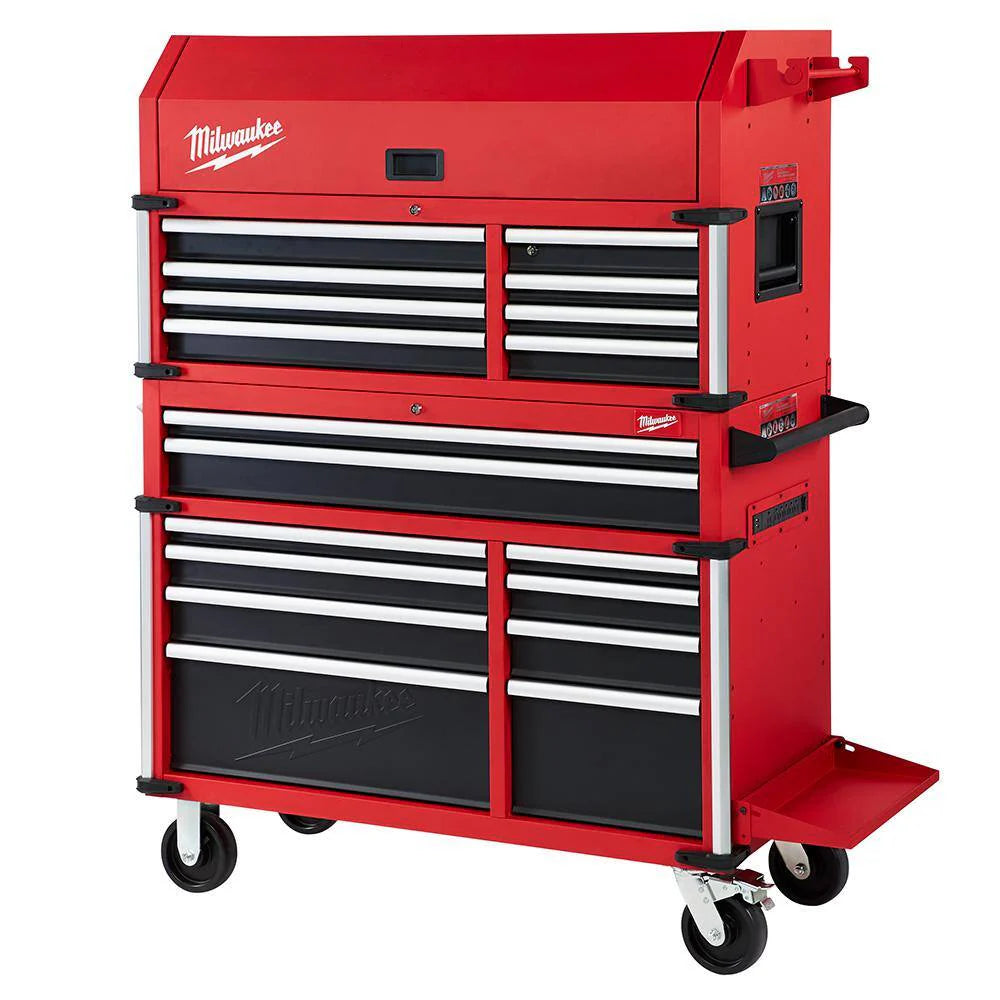 d5a540d98cbe02fa1417d576454f940fae6a2b96f9e0e05e592864f2d361f886 MW High Capacity 46 in. 18-Drawer Tool Chest and Cabinet Combo 48-22-8546