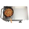 Cuisinart Outdoor Wok Station, 50,000 BTU Propane Outdoor Wok Burner w Prep Table, 14 Carbon Steel Wok for Stir Fry, Searing, BBQ Black