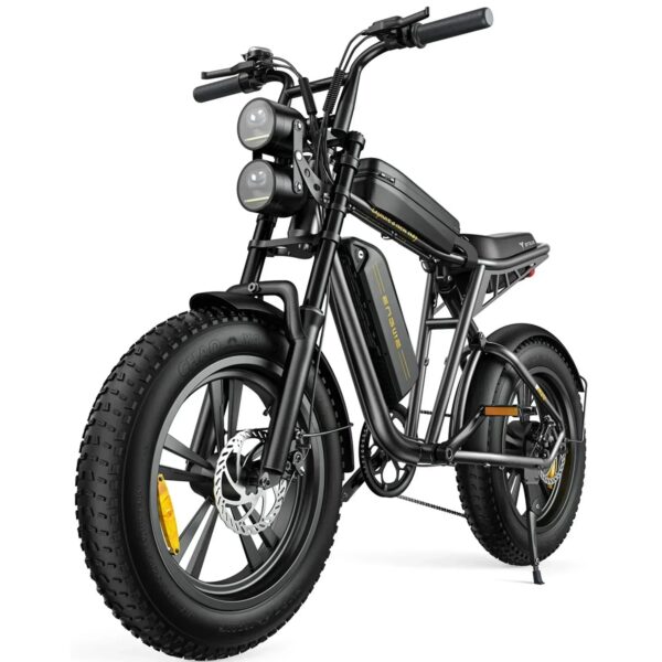 1000W Electric Bike for Adults, Retro-Style, 28mph, 94 Miles Range, 20 x4.0 Fat Tires, Full Suspension, UL Certified