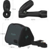 Reverse-Air Hair Dryer with Hair Clips Black