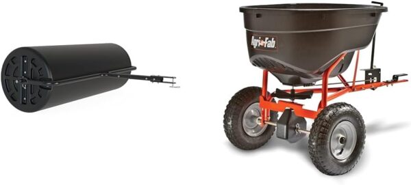 Agri-Fab 45-0604 18" x 48" Tow Behind Poly Lawn Roller 550 lbs Weight with Water, Poly Drum and Steel Frame, with Plug. Designed for Lawn and...