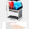 VEVOR Slushy Machine, 15Lx2 Double Tank Commercial Margarita Machine, 120 Cups Stainless Steel Margarita Smoothie Frozen Drink Machine, Slushie...