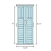 6 ft. 3 in. W x 5 ft. 6 in. D Resin Storage Shed
