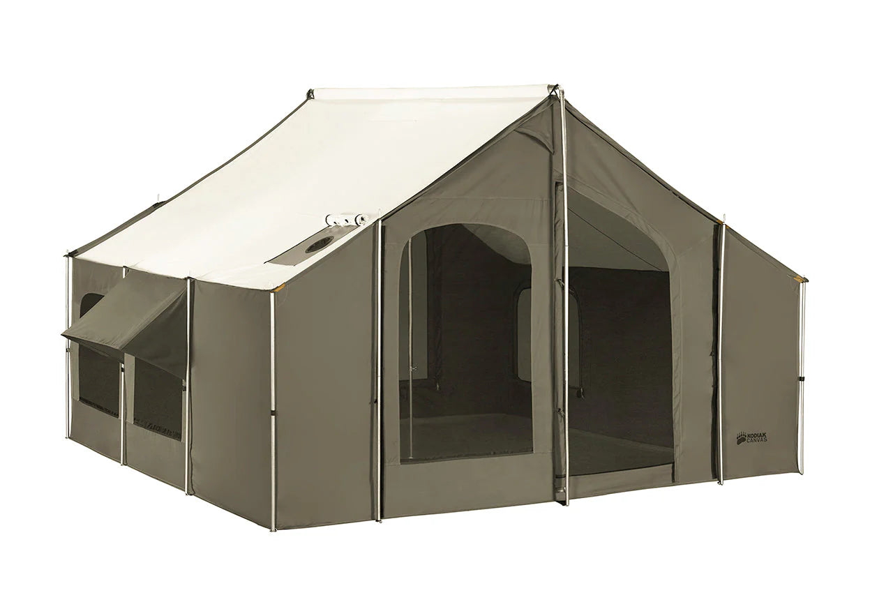 d9fca7e46a8ce09937a87ca21c680fc3035cba0c749667be57fa578839ec9659 Kodiak Canvas Cabin Lodge Tent 6170 and Stove Jack