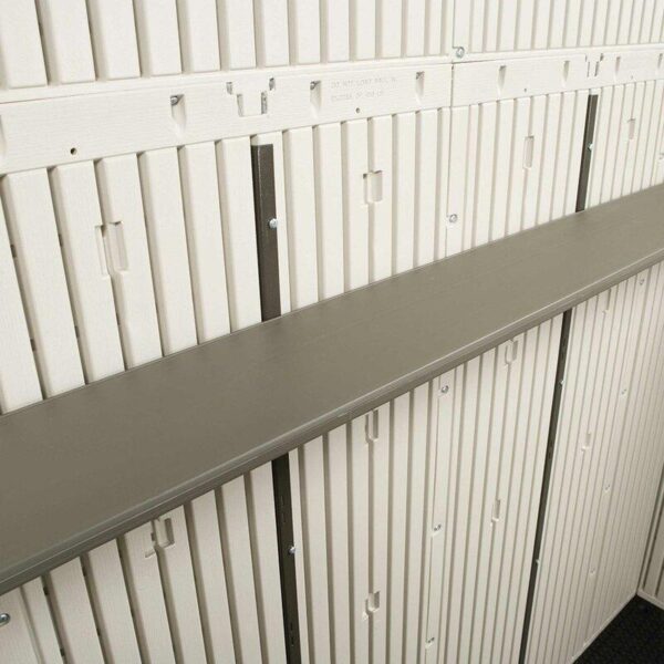 Side Entry 15 ft. W x 8 ft. D Plastic Storage Shed