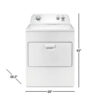 Whirlpool 7.0 cu. ft. Electric Dryer, AutoDryTM System, Wrinkle ShieldTM, White