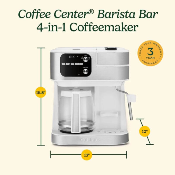 Coffeemaker 4-In-1 Coffee Center Barista Machine