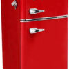 Frigidaire Retro Mini Fridge with Freezer & Side Bottle Opener-Small 2 Door Refrigerator for Office Bar or College Dorm Room-3.1 Cu Ft 19 "D x...