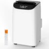 Portable Air Conditioner Cools Up to 700 Sq.Ft, 3-IN-1 Energy Efficient Portable AC Unit with Remote Control & Installation Kits for Large Room,...