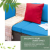Devoko 5 Pieces Patio Furniture Sets All Weather Outdoor Sectional Patio Sofa Manual Weaving Wicker Rattan Patio Seating Sofas with Cushion and...