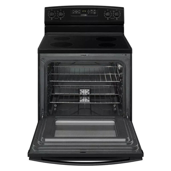 4.8 cu. ft. Electric Range in Stainless Steel Black