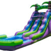 16 Purple Tropical Lightweight Premium Commercial Grade Water Slide Inflatable with Attached Pool for Kids and Adults (with Blower), Wet Dry Use,...
