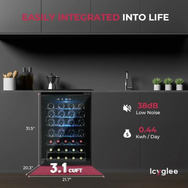 Beverage Refrigerator Cooler - 126 Can Mini Fridge with Glass Door for Soda Beer or Wine, Beverage Cooler for Home, Office, Bar with Adjustable...