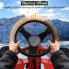 Snow Racer Sled, Ski Sled Slider Board with Twin Brakes