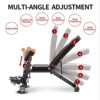 Adjustable Weight Bench - Utility Weight Benches for Full Body Workout, Foldable Flat