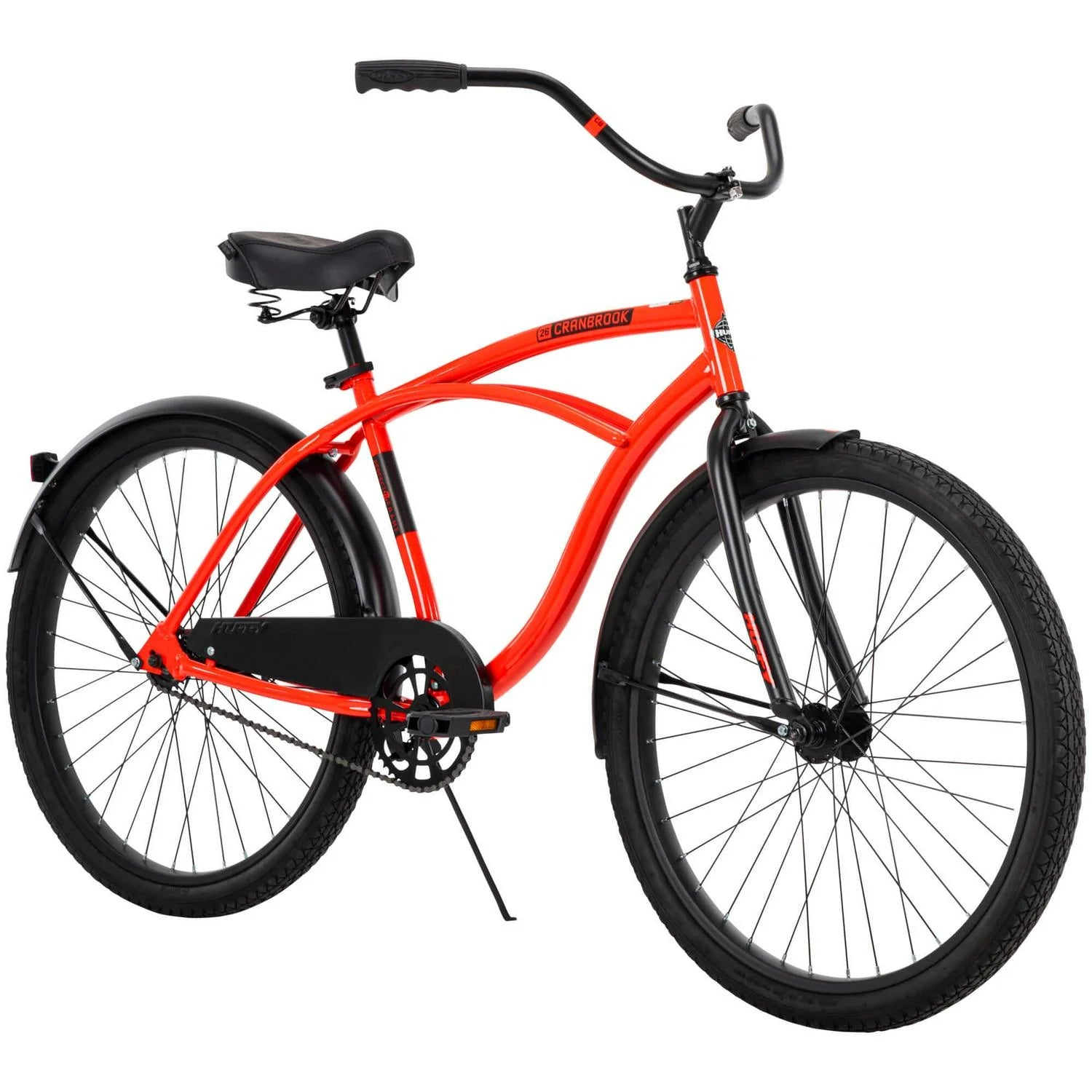 e1b116dcfd306195edc42438073cdadc61f7d266035c46a79fa27e5d15ce9f43-1 Huffy 26 In. Cranbrook Mens Classic Beach Cruiser Comfort Bike, Red