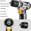 DEKOPRO Tool Set Tool Kit with 8V Cordless Drill,Tool Box with Drill,Hand Drill Set for Men & Women,Home Tool Kits for House Repair,Handyman,DIY...