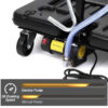 17 Gal Electric Oil Drain with 110V Pump & 8 Ft Hose,Low Profile & T Folding Handle Oil Drain Cart for Truck Cars SUVs