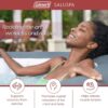 4 to 6 Person Inflatable Hot Tub Square Portable Outdoor Spa with 114 Soothing AirJets and Insulated Cover, Gray-Coleman