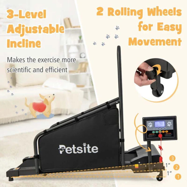 200 Lbs Dog Treadmill Pet Running Machine Indoor Pet Exercise Equipment With Remote Amp 14039039 Lcd Screen