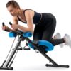 Ab Workout Equipment, Adjustable Ab Trainer Machine for Abs Workout at Home Gym, Foldable, Knee Protection, Abdominal Trainer for Stomach Workout