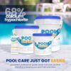 68% Calcium Hypochlorite Pool Shock for Swimming Pools - Chlorine Granules Swimming Pool Shock 50 lbs Bucket - Pool Chlorine for Inground and...