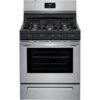 Frigidaire 30 in. 5 Burner Freestanding Gas Range in Stainless Steel FCRG3052AS