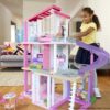 Barbie DreamHouse Dollhouse with Elevator, Pool, Lights & 70+ Accessories 3-Story Playset
