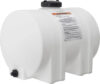 Horizontal Polyethylene Reservoir Water Tank with Legs, 550 Gallon, Made in the USA, Poly Tank for Water and Non-Flammable Liquids, Rust and...