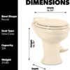 320 Series Standard Height RV Toilet - White