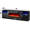 Amerlife Fireplace TV Stand with 36" Electric Fireplace, LED Light Entertainment Center