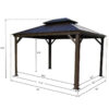 Dahlin Hardtop 12 Ft. W X 10 Ft. D Aluminum Patio Gazebo