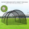 Baseball Batting Cage Net Batting Cages for Backyard Portable Baseball and Softball Batting Cages with Pitching Machine Hole and Detachable Door...