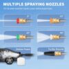 Advanced Powerful 2000PSI Electric Pressure Washer With 5 Nozzles