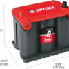 OPTIMA RedTop AGM Starting Battery, 720 CCA, Dual Terminals