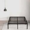 EMODA Queen Bed Frame No Box Spring Needed 18 Inch Heavy Duty Metal Tall Platform Bed Frame