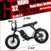 Electric Mountain Bike for Adults | 20 x 4.0 Fat Tires, 1000W Motor, 48V 20Ah Removable Battery, Max Speed 45MPH, Shi Mano 7-Speed for Off-Road...