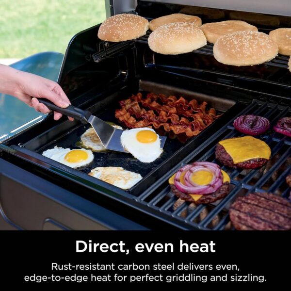 Ninja FlexFlame, Grill and Smoker, Electric and Propane Grill, Roaster, BBQ Grill, 5-in-1 Cooking System, 3 Burner, Digital Control, Outdoor...