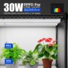 Barrina Mini Greenhouse with LED Grow Light for Indoor Plant, 4-Tier Portable Metal Plant Stand with Wheels, Plant Shelf with Tent, 6Pcs Plant...