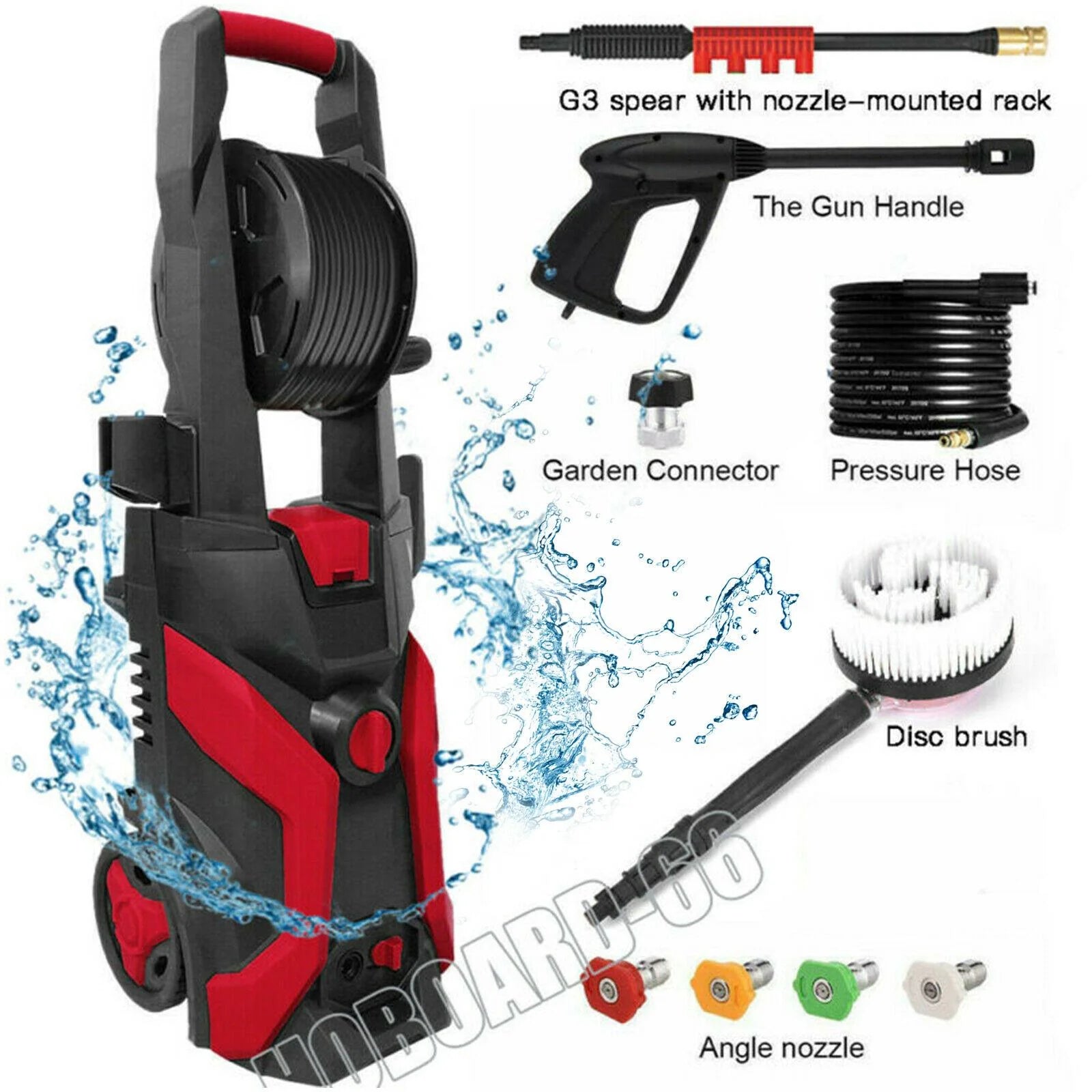 ec709317f900c56671e9a0e0be3360f3dc01fb94cf4caf433034e02c2ac01390 3800PSI 2.6GPM Electric Changeable Pressure Auto Washer Cleaner Jet machine
