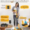 6000mAh Battery Electric Mop M1, 800RPM Cordless Electric Power Scrubber & Mops for Floor Cleaning, Best Automatic Spin Mops with Smart...