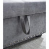 Reversible 90.5in. Gray Velvet Sleeper Sectional Sofa L-Shape 3 Seat Sectional Couch with Storage