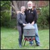 80lb Poultry Feeder, Adjustable Height, UV Stable, Weather Resistant, 8 Ports, Made in USA