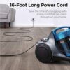 Eureka WhirlWind Bagless Canister Vacuum Cleaner, Lightweight Vac for Carpets