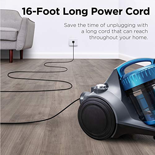 Eureka WhirlWind Bagless Canister Vacuum Cleaner, Lightweight Vac for Carpets