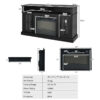 58" TV Console with 23" Fireplace Insert, Fireplace TV Stand for TVs up to 65 Inches, 1400W Electric Fireplace Heater