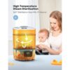 Luxury 3-In-1 Baby Bottle Steam Sterilizer And Dryer With LCD Screen